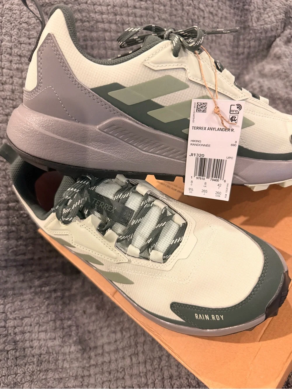 adidas Terrex Trail Sneakers - Light Gray & Sage